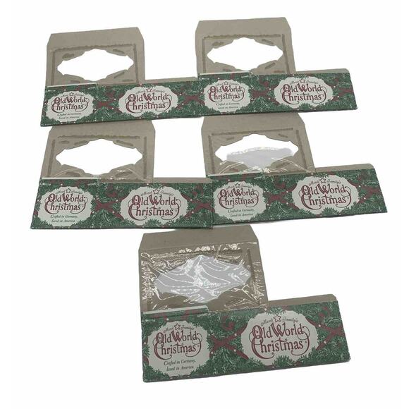 Lot Of 6 Merck Family Old World Christmas Ornament Empty Boxes Read Description - Picture 2 of 8